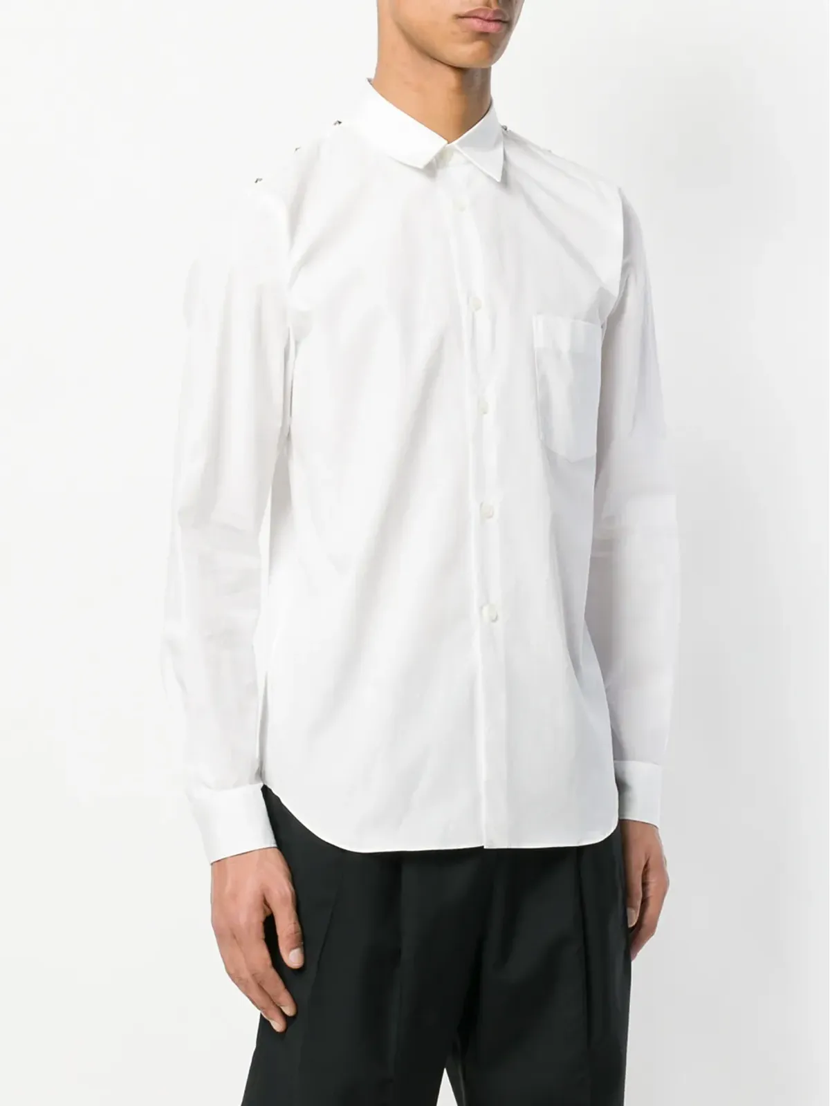 Black Comme Des Garçons スタッドショルダーシャツ - 画像3