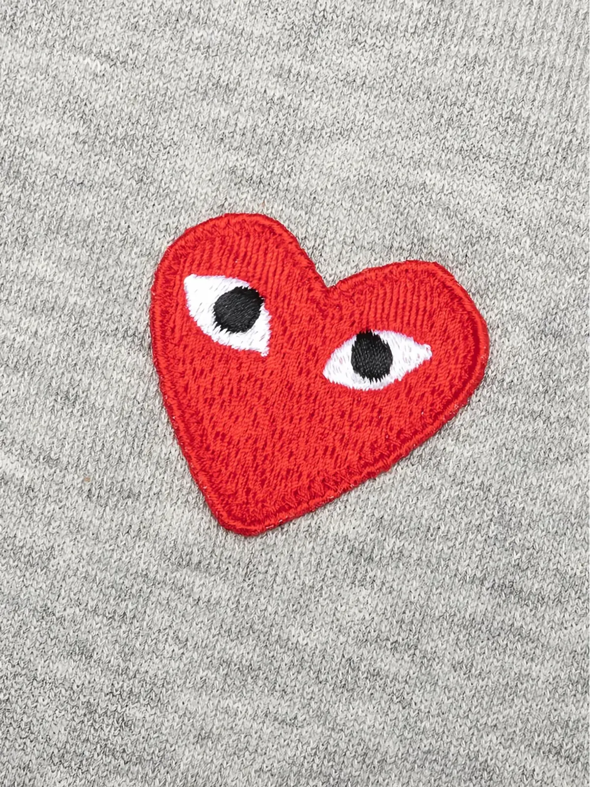 Comme Des Garçons Play ハートのアップリケ コットン フード付きパーカー - 画像3