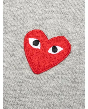 Comme Des Garçons Play ハートのアップリケ コットン フード付きパーカー - サムネイル3