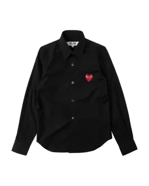 Comme Des Garçons Play エンブロイダードハートシャツ - サムネイル1