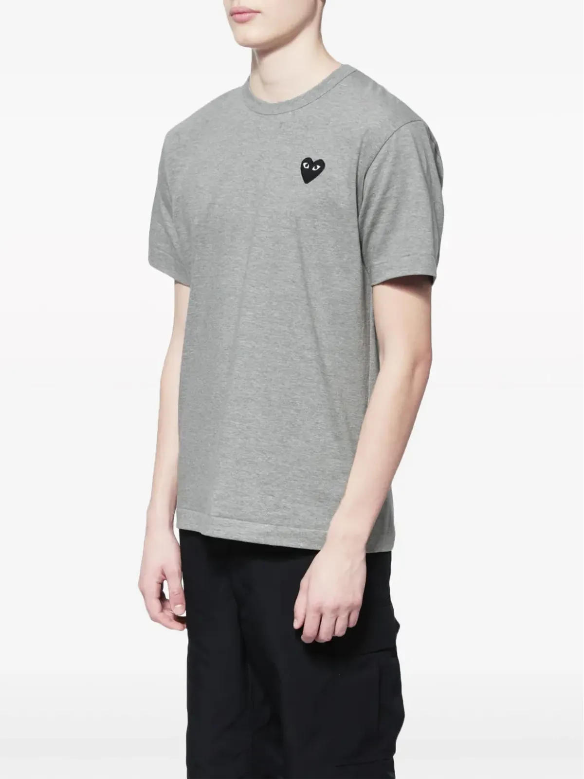 Comme Des Garçons Play ハートパッチ コットンTシャツ - 画像3