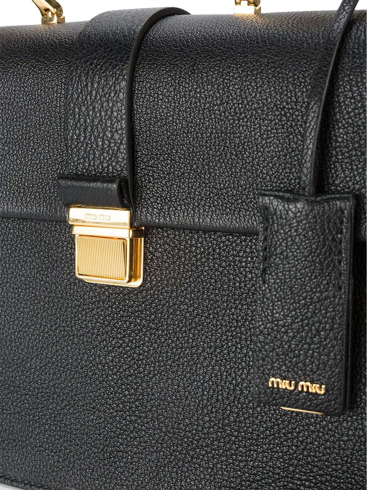Miu Miu Madrasハンドバッグ ブラック - 画像5