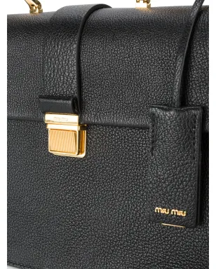 Miu Miu Madrasハンドバッグ ブラック - サムネイル5
