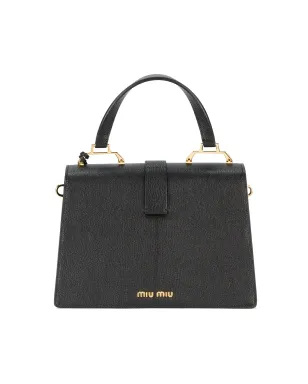 Miu Miu Madrasハンドバッグ ブラック - サムネイル3