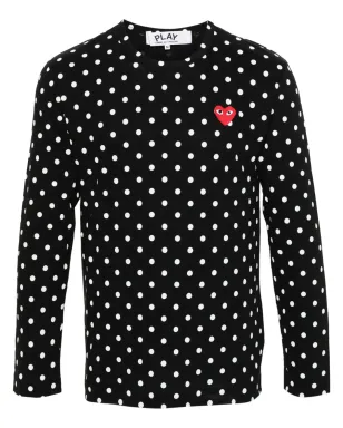 Comme Des Garçons Play ドットプリントTシャツ - サムネイル1