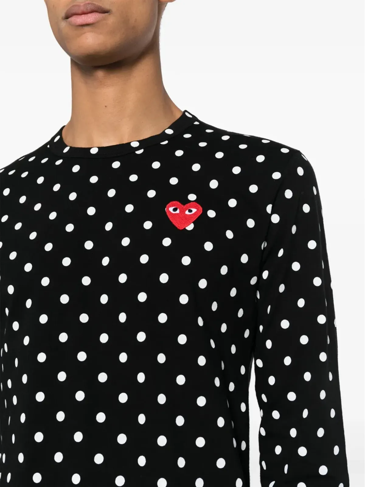 Comme Des Garçons Play ドットプリントTシャツ - 画像5