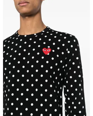Comme Des Garçons Play ドットプリントTシャツ - サムネイル5