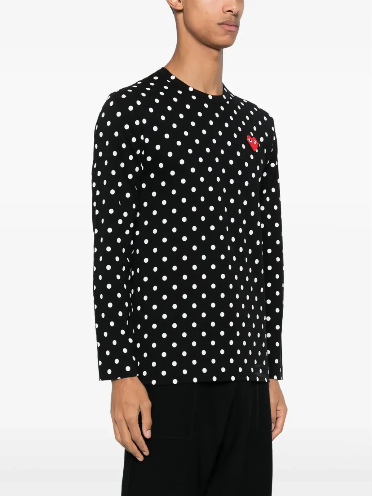Comme Des Garçons Play ドットプリントTシャツ - 画像3