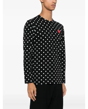 Comme Des Garçons Play ドットプリントTシャツ - サムネイル3