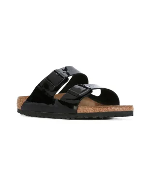 Birkenstock アリゾナ パテント サンダル - ブラック - サムネイル3
