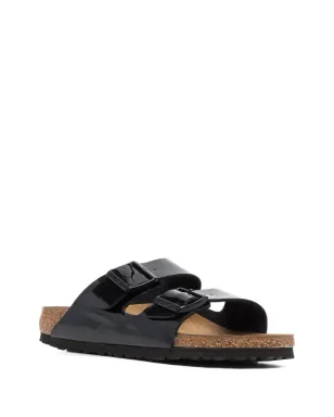 Birkenstock アリゾナ パテント サンダル - ブラック - サムネイル4