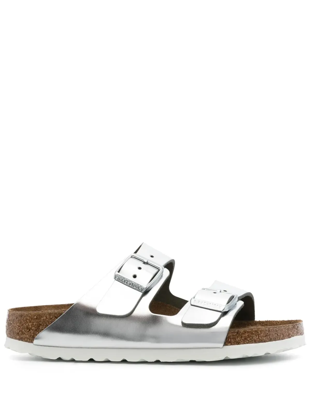 Birkenstock メタリックバックル付きスライダー - 画像1