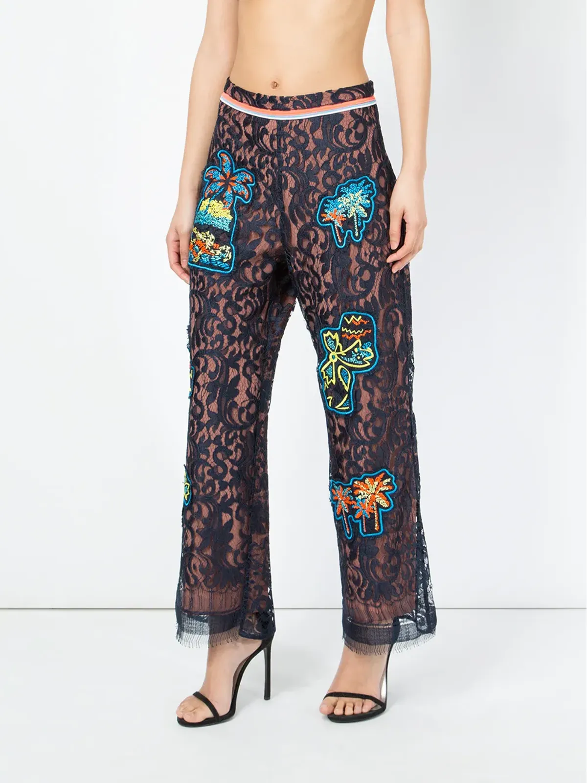 Peter Pilotto レースパッチオーバーレイパンツ - 画像3