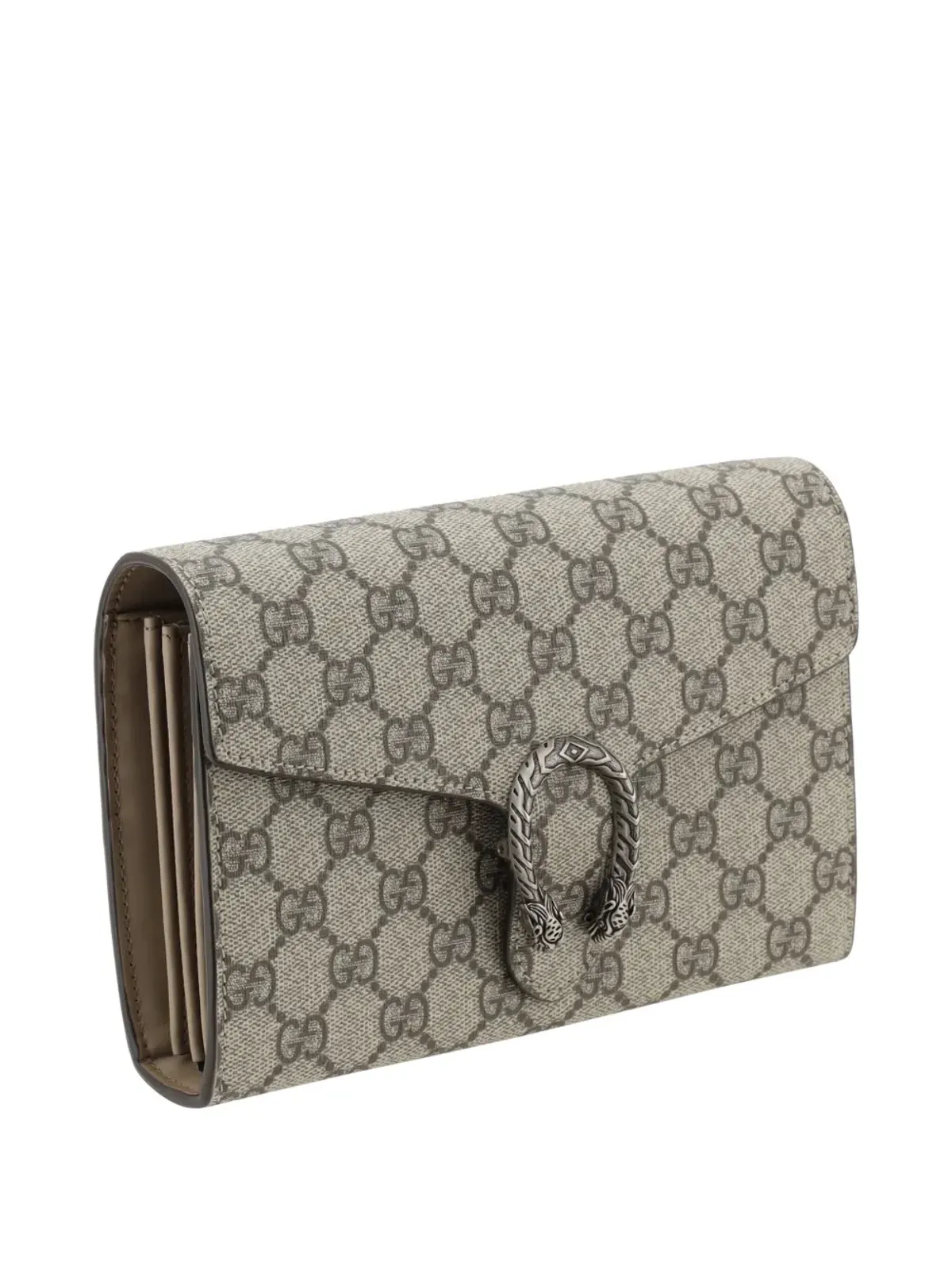 Gucci ディオニサス GG Supreme ウォレット・オン・チェーン - Neutrals - 画像3