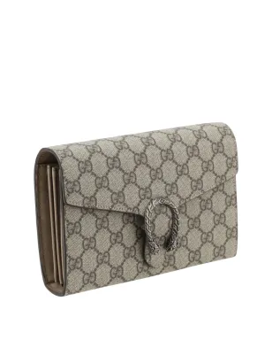 Gucci ディオニサス GG Supreme ウォレット・オン・チェーン - Neutrals - サムネイル3
