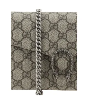Gucci ディオニサス GG Supreme ウォレット・オン・チェーン - Neutrals - サムネイル4