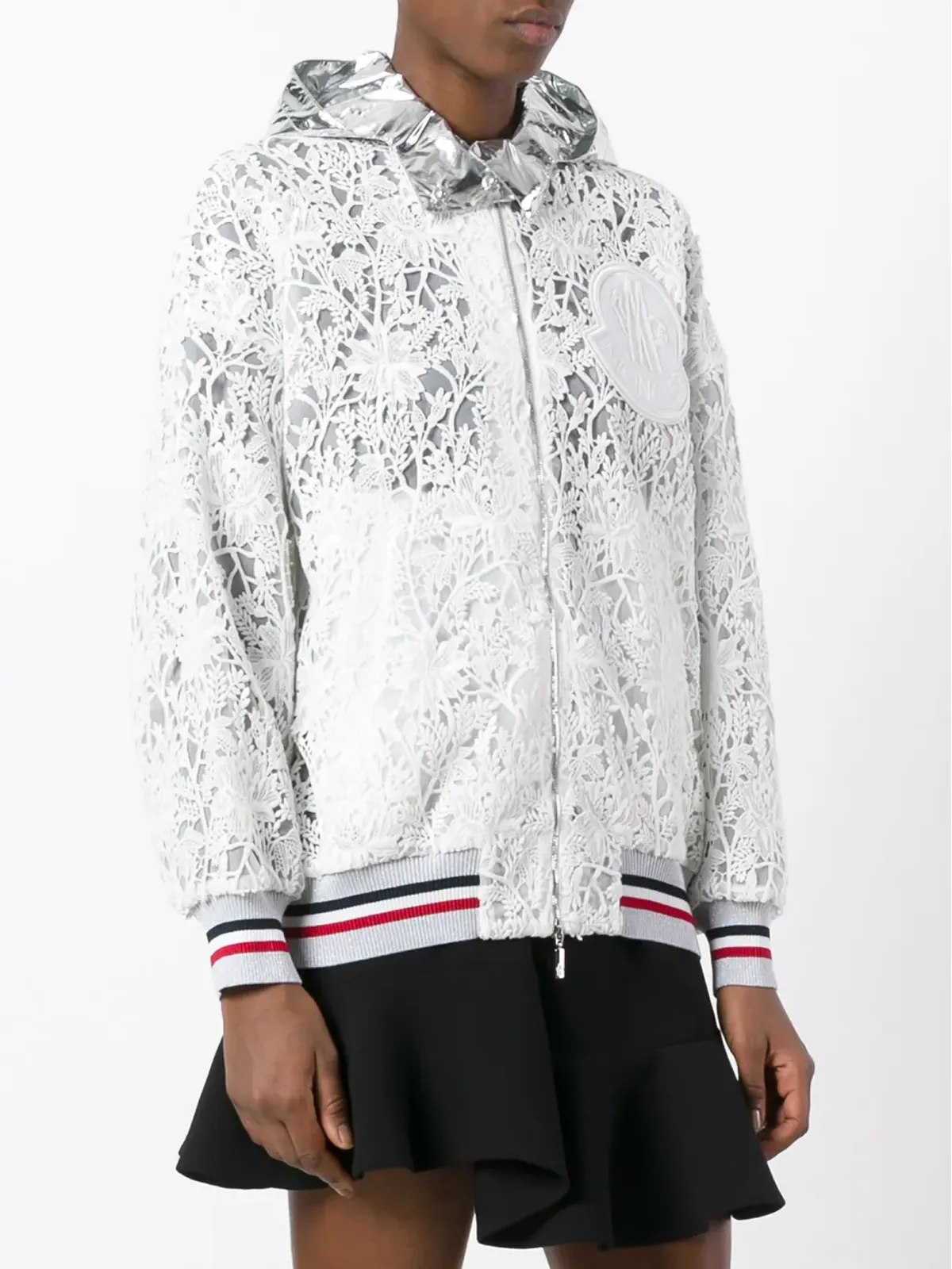Moncler 刺繍入りフード付きジャケット - 画像3