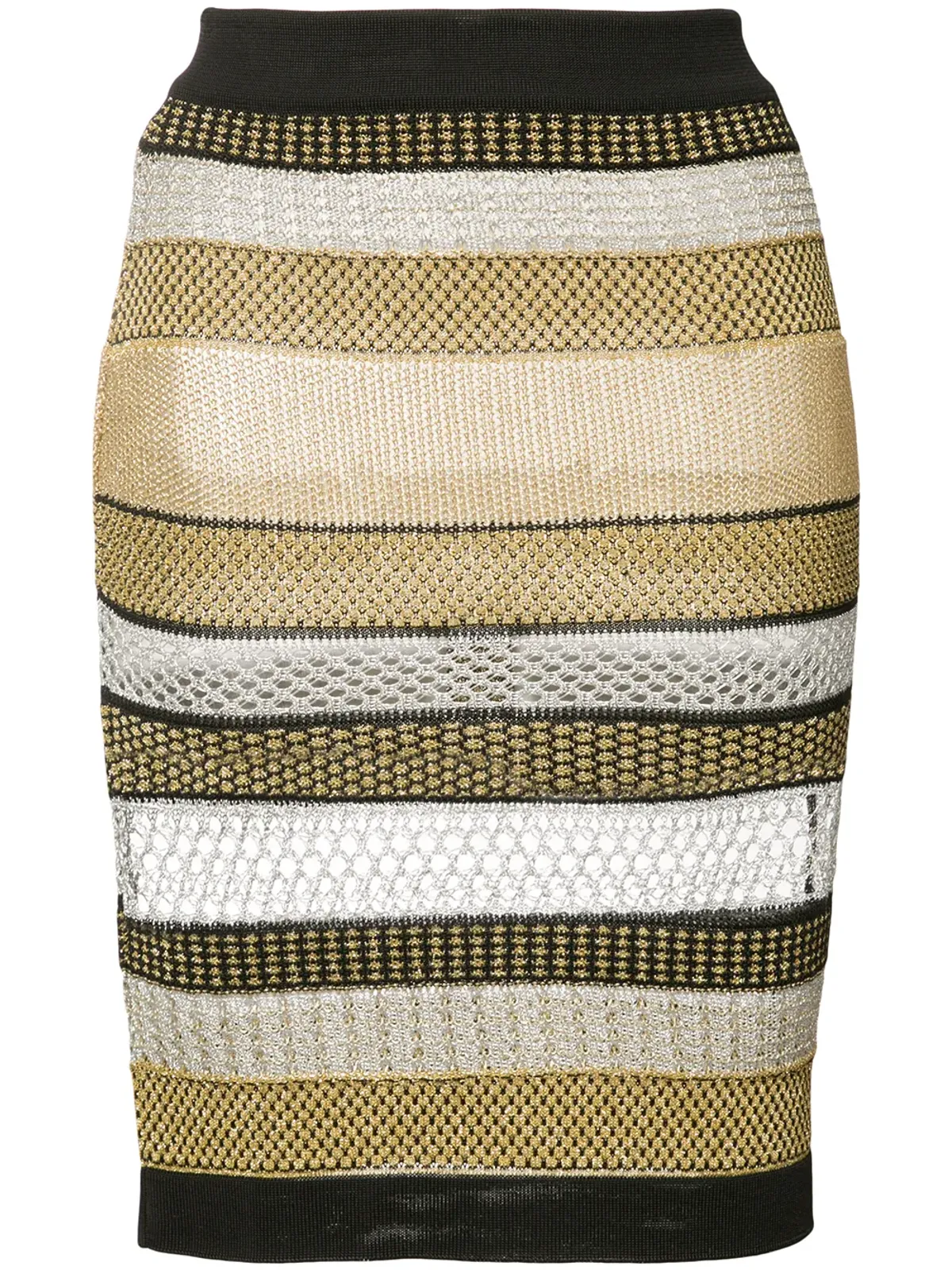 Balmain ストライプスカート - 画像1
