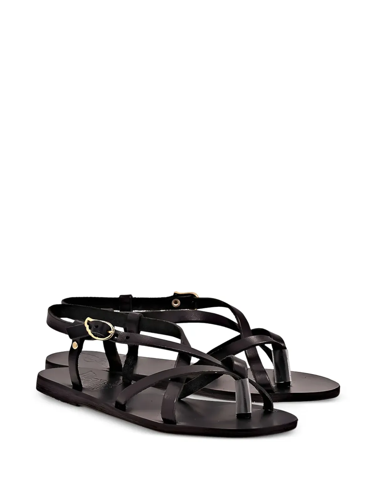 Ancient Greek Sandals Semele フラットサンダル ブラック - 画像2