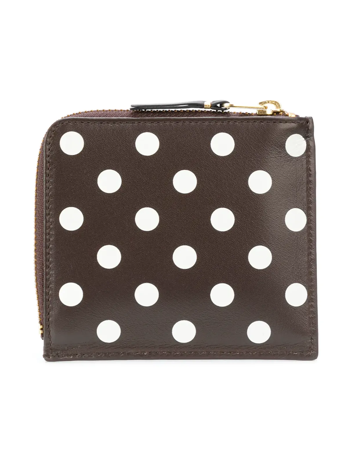 Comme Des Garçons Wallet ポルカドット柄ジップウォレット - Brown - 画像2