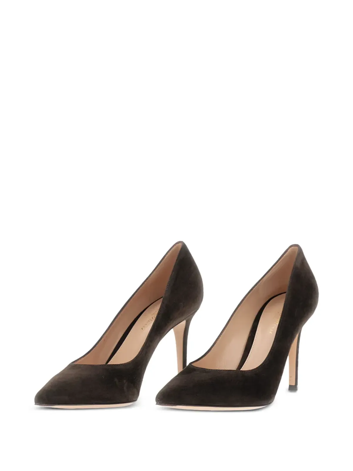Gianvito Rossi ジャンヴィト ロッシ スエード パンプス - 画像2
