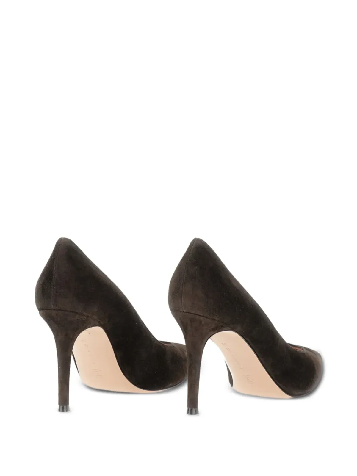 Gianvito Rossi ジャンヴィト ロッシ スエード パンプス - 画像3