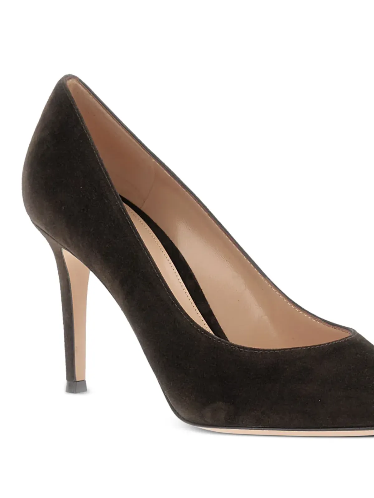 Gianvito Rossi ジャンヴィト ロッシ スエード パンプス - 画像4