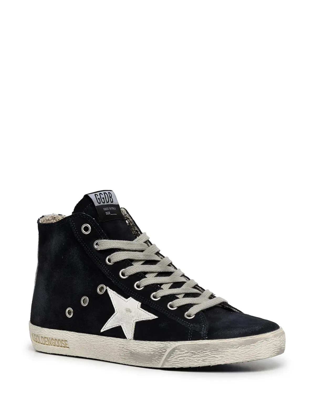 Golden Goose フランシー スエード ハイトップスニーカー ブルー - 画像2