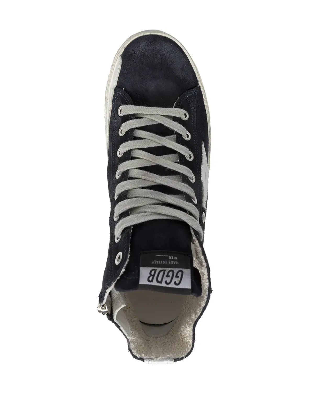 Golden Goose フランシー スエード ハイトップスニーカー ブルー - 画像4