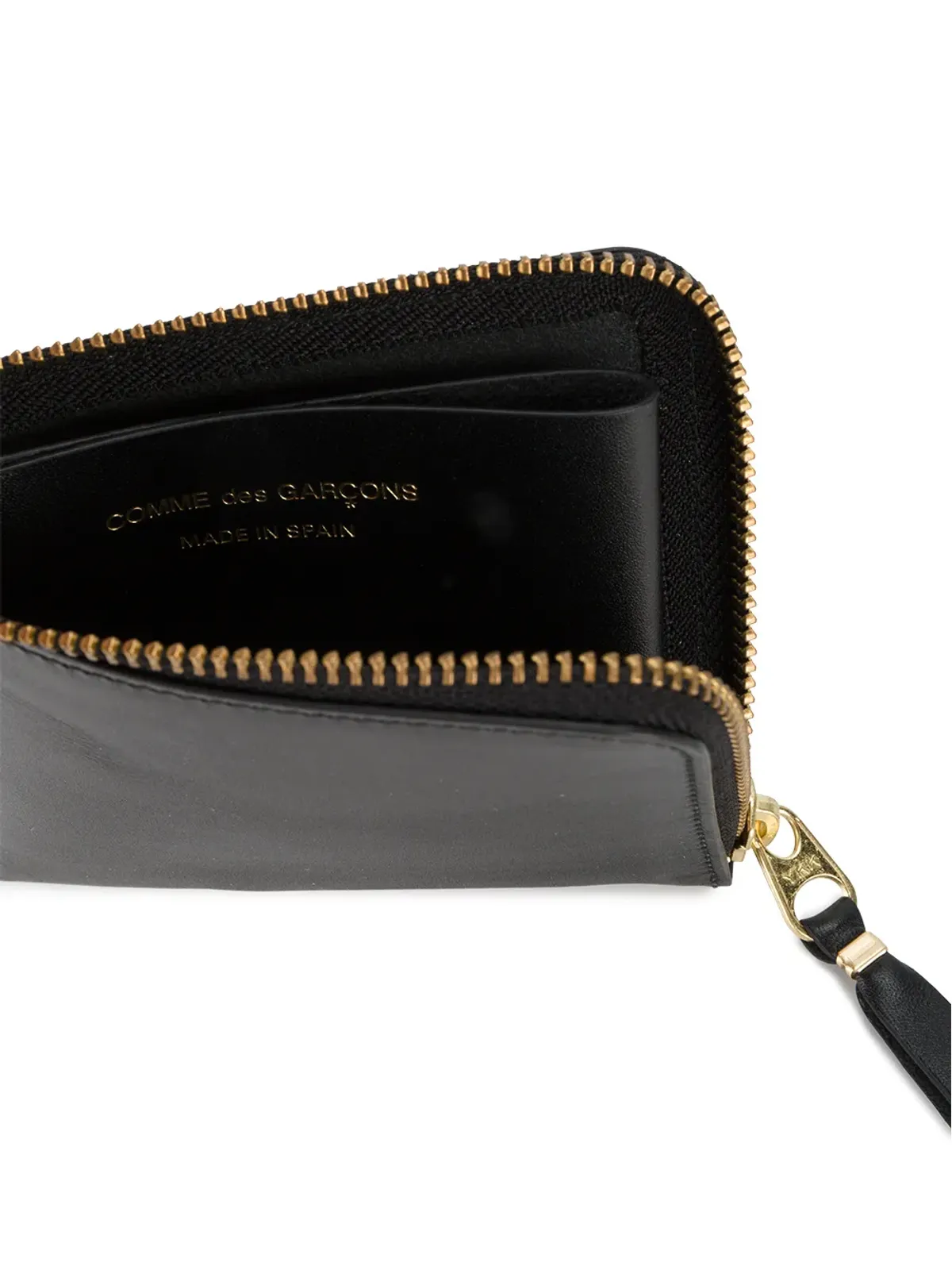 Comme Des Garçons Wallet ジップファスナー付きレザー財布 - 画像5