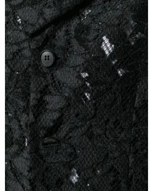 Comme Des Garçons Pre-Owned レースパネルジャケット - ブラック - サムネイル5