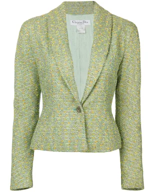 Christian Dior ビンテージ 1990年代 ラメ入りブークレ ジャケット - サムネイル1