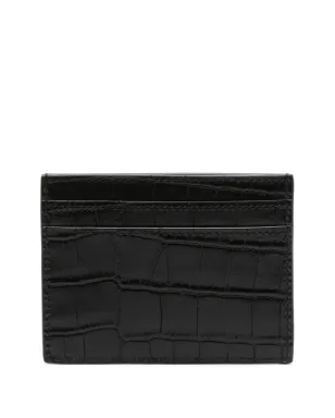 Saint Laurent クロコダイル型押しレザーカードホルダー - サムネイル2