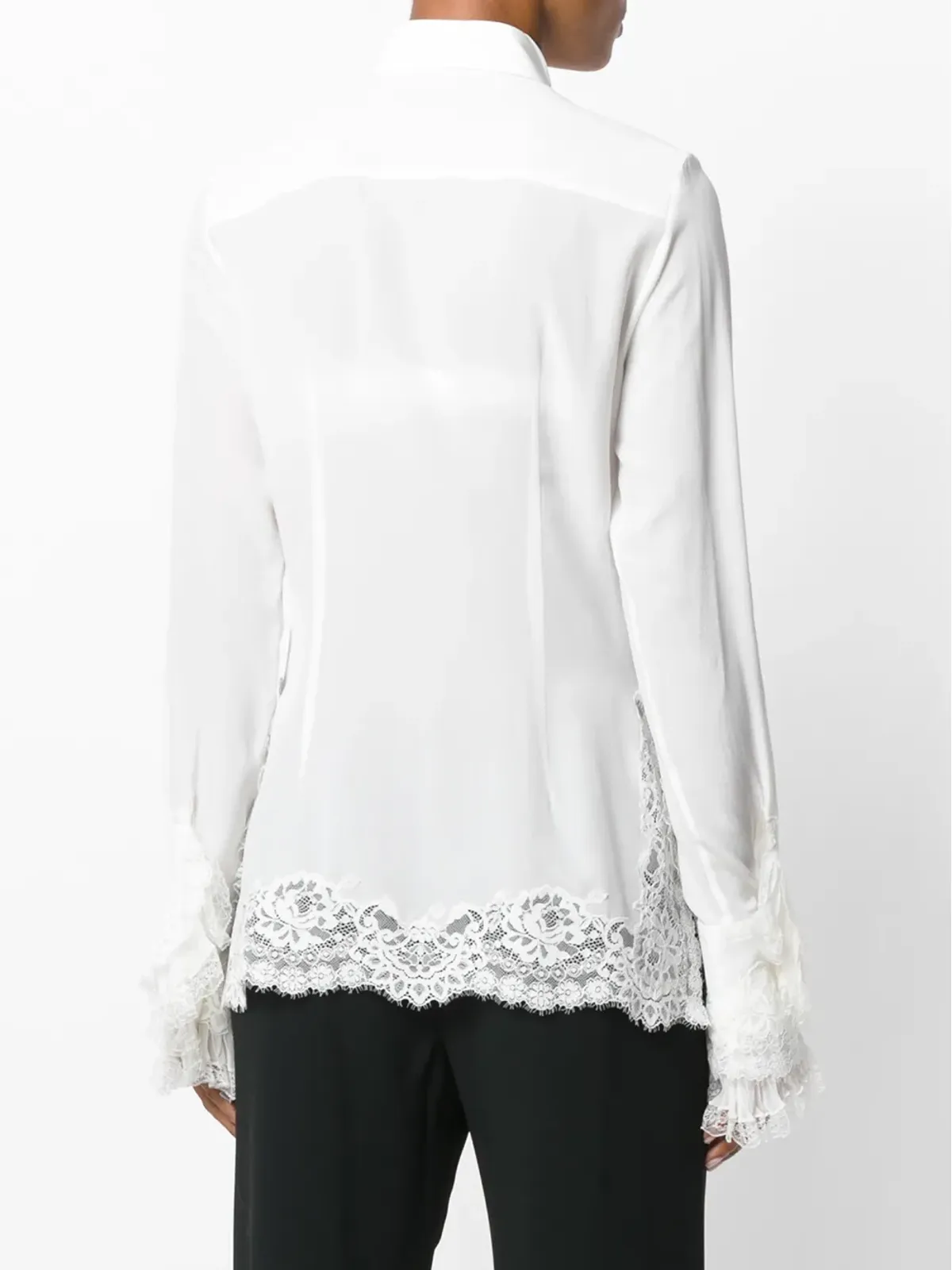 Ermanno Scervino レースフリルブラウス - 画像4