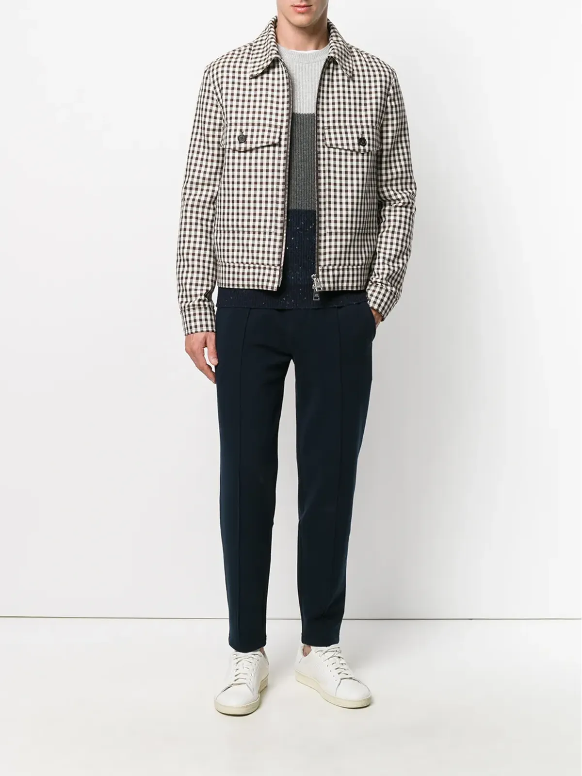 Brunello Cucinelli ストライプ柄のニットセーター - 画像2