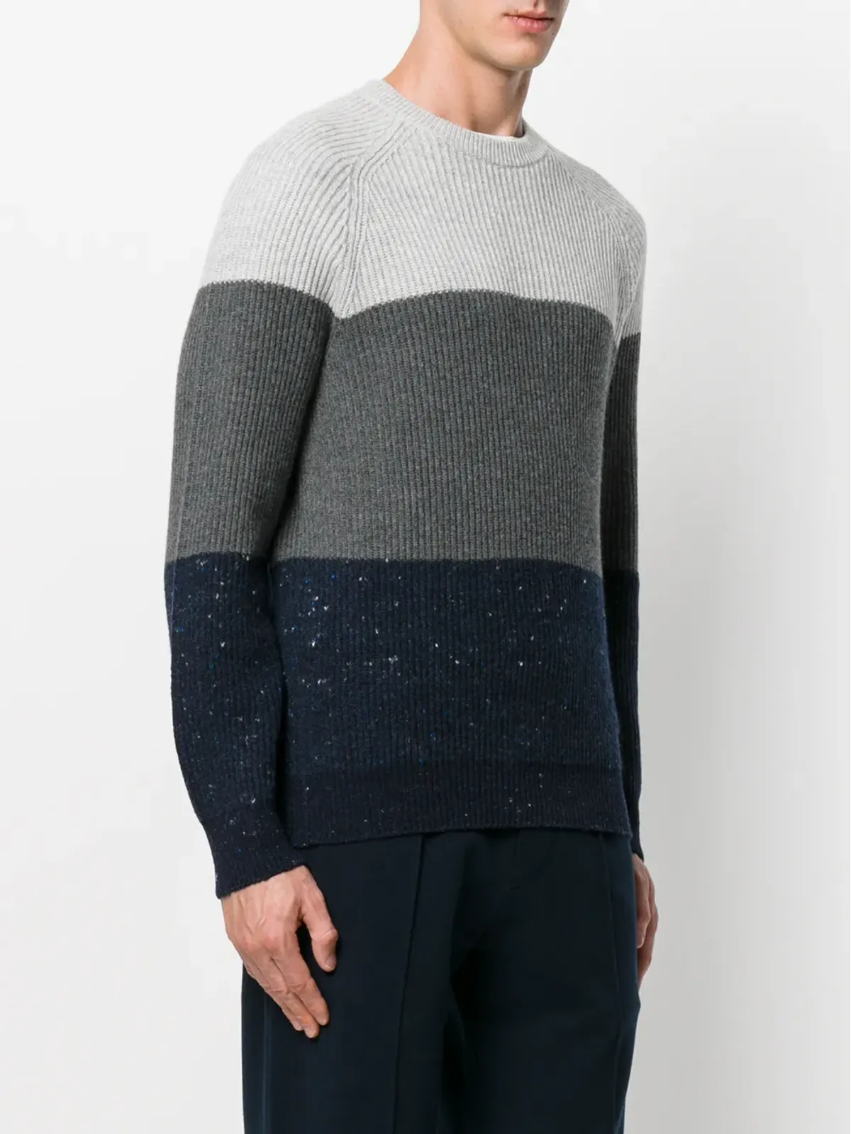 Brunello Cucinelli ストライプ柄のニットセーター - 画像3