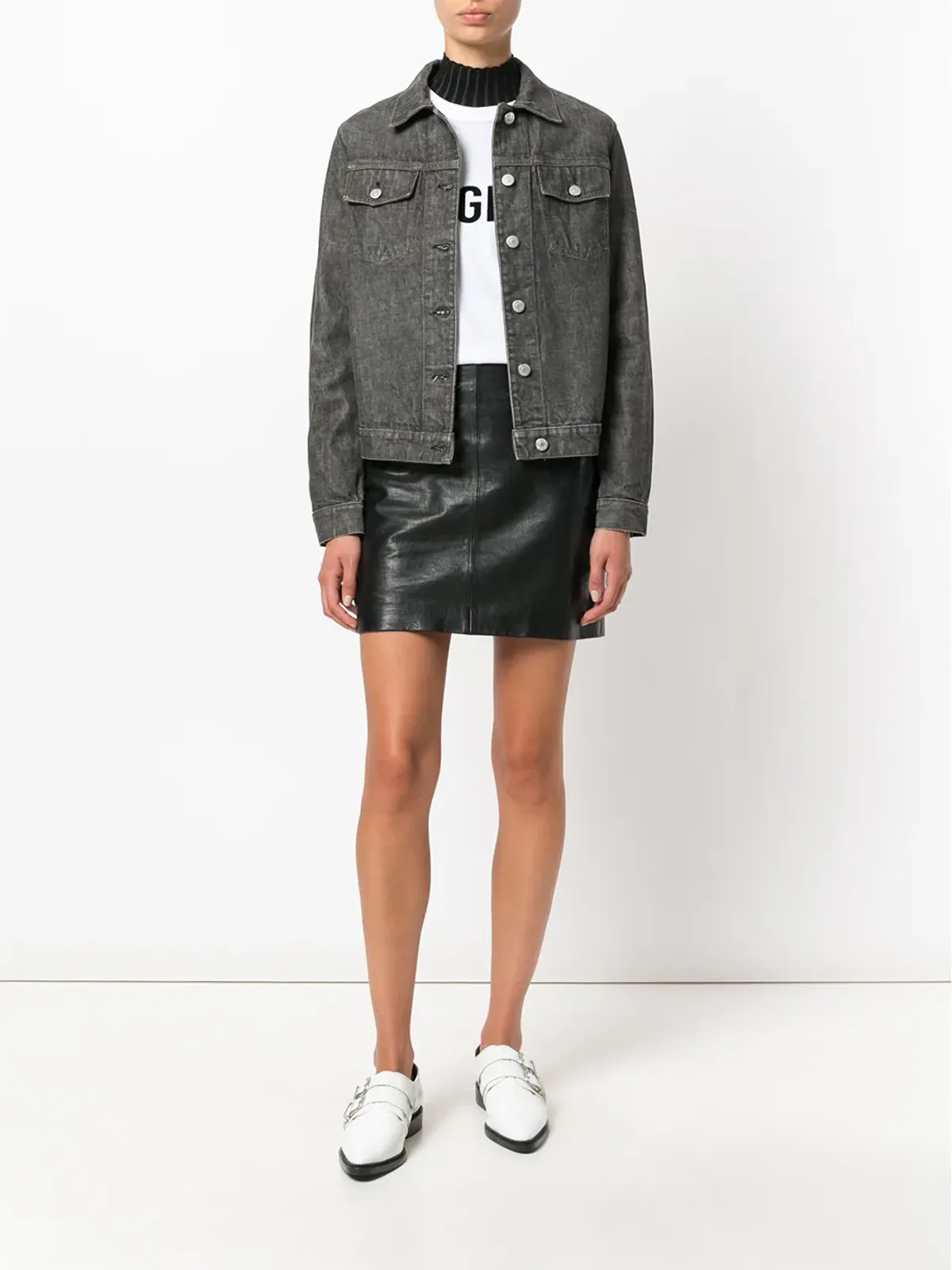 Helmut Lang Pre-Owned ボタン付きデニムジャケット - 画像2