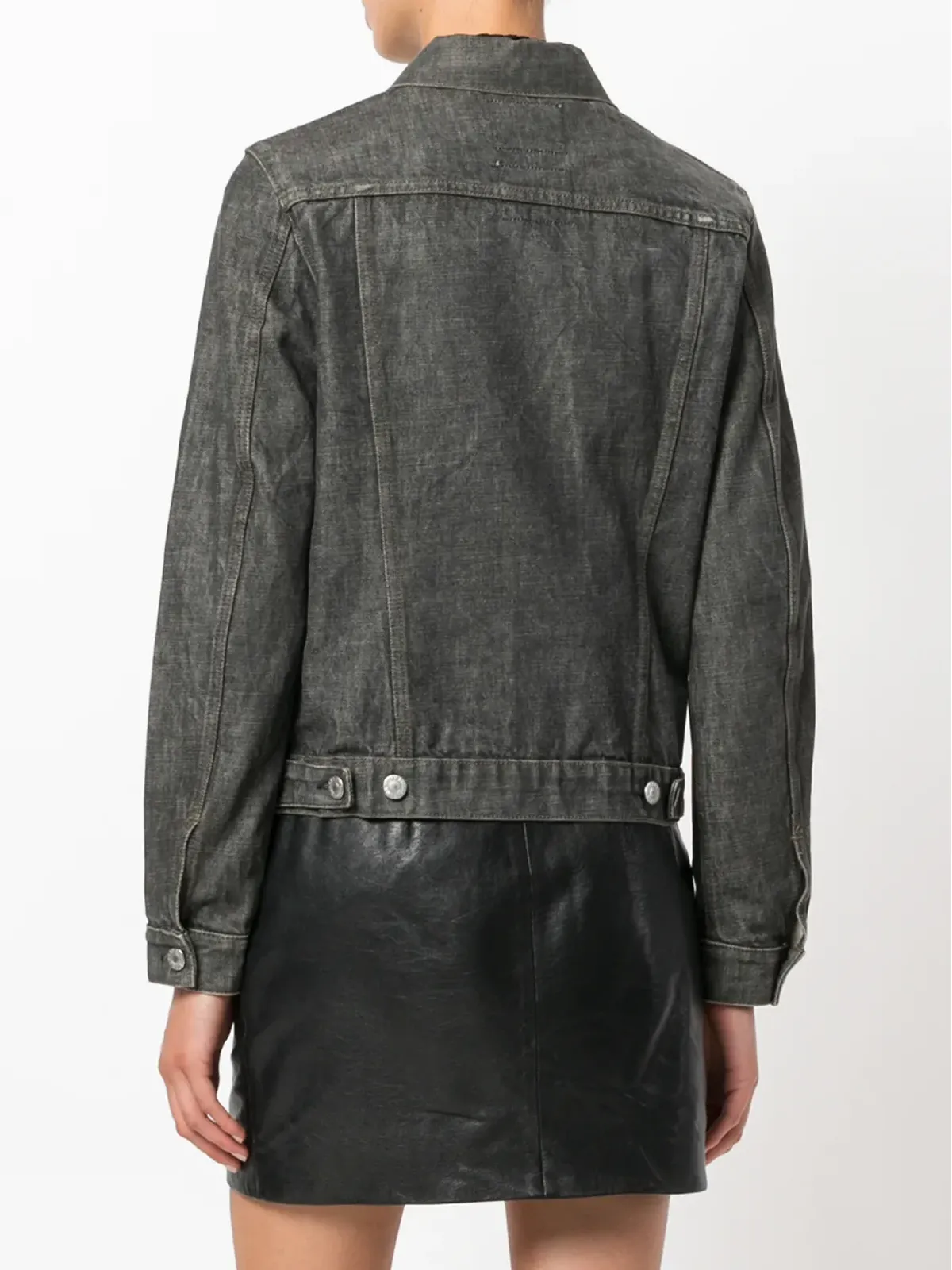 Helmut Lang Pre-Owned ボタン付きデニムジャケット - 画像4