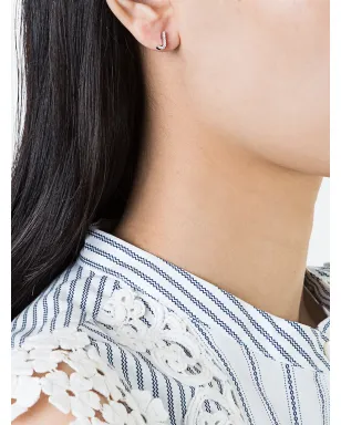 ALINKA 18Kホワイトゴールド ALINKA ID ダイヤモンド スタッド ピアス - サムネイル2