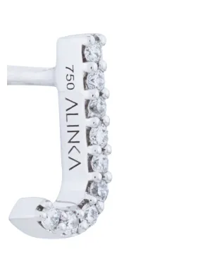 ALINKA 18Kホワイトゴールド ALINKA ID ダイヤモンド スタッド ピアス - サムネイル3