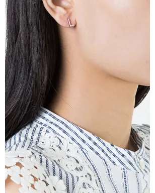 ALINKA 18ktホワイトゴールド ALINKA ID ダイヤモンドスタッドピアス（片耳用） - サムネイル2