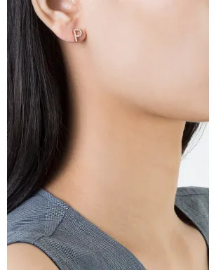ALINKA 18kt ローズゴールド ダイヤモンド レター スタッド イヤリング - サムネイル2