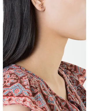 ALINKA 18K ローズゴールド ALINKA ID ダイヤモンド スタッド ピアス - サムネイル2