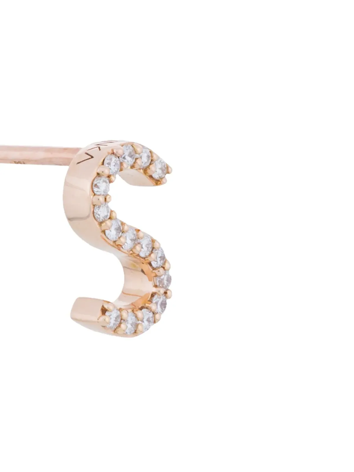 ALINKA 18K ローズゴールド ALINKA ID ダイヤモンド スタッド ピアス - 画像3