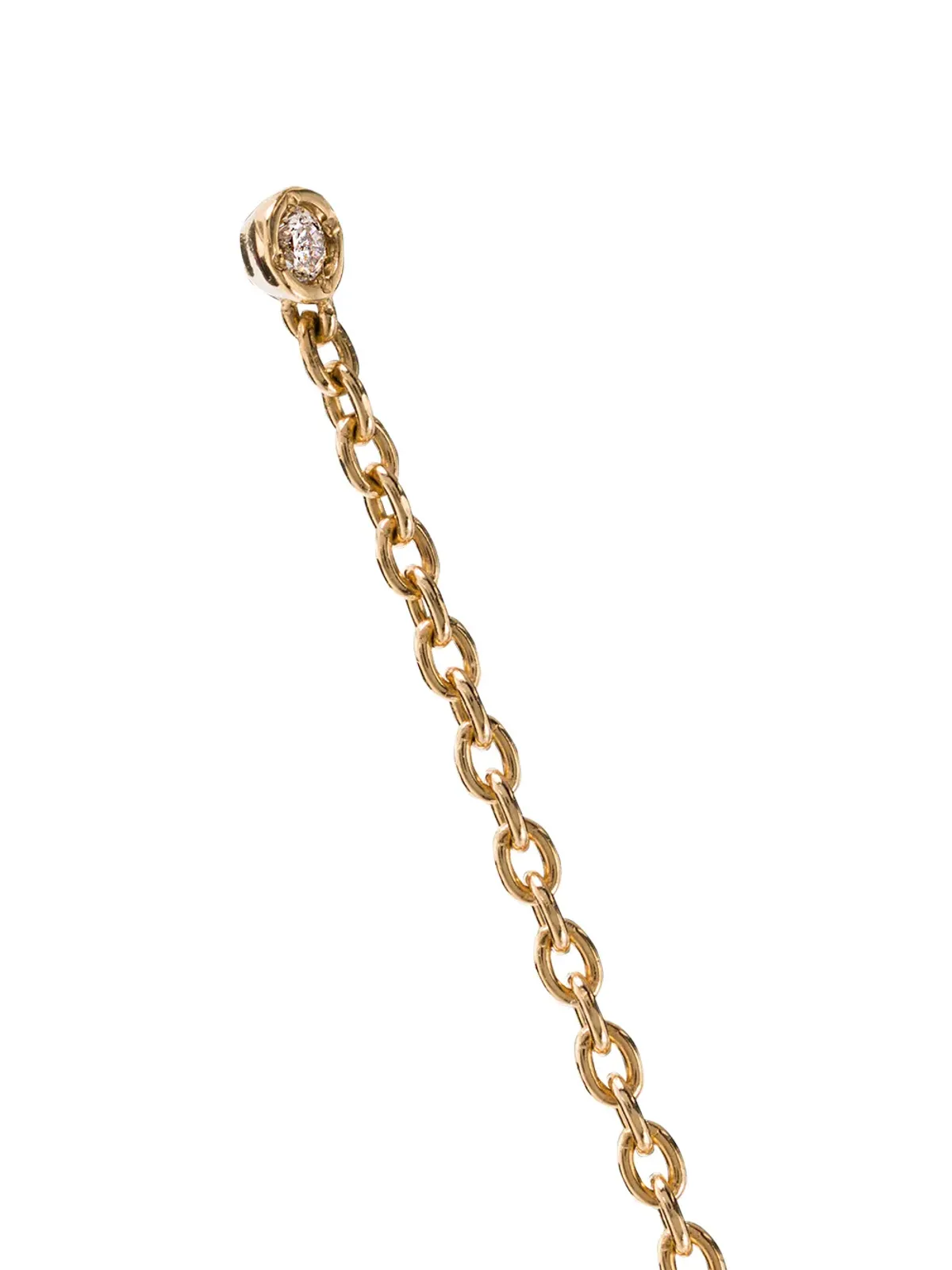 Shihara 18K イエローゴールド チェーン ピアス ダイヤモンド - 画像3