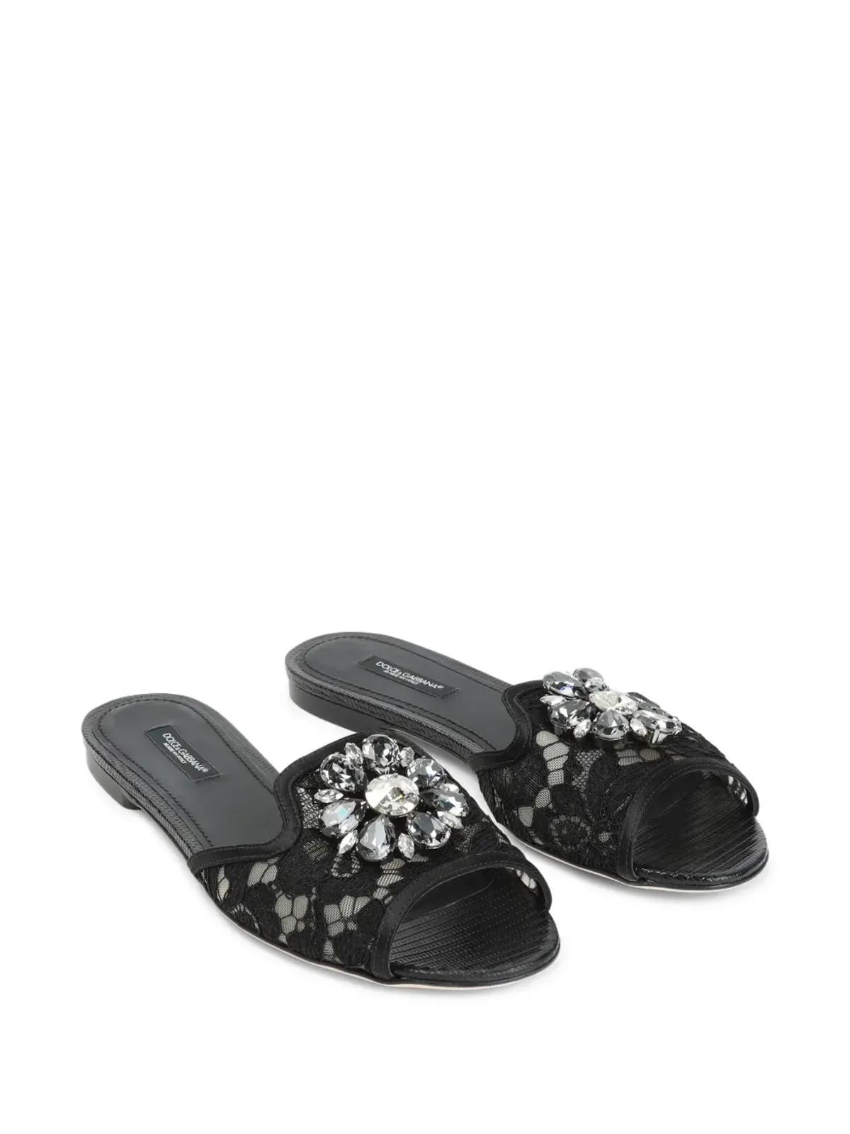 Dolce & Gabbana ビアンカ レインボーレース ブローチ付きサンダル - 画像2