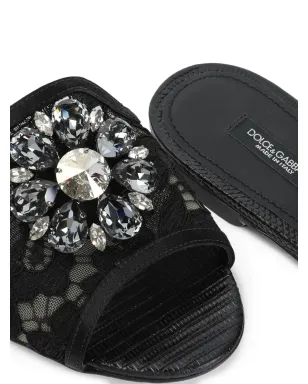 Dolce & Gabbana ビアンカ レインボーレース ブローチ付きサンダル - サムネイル4