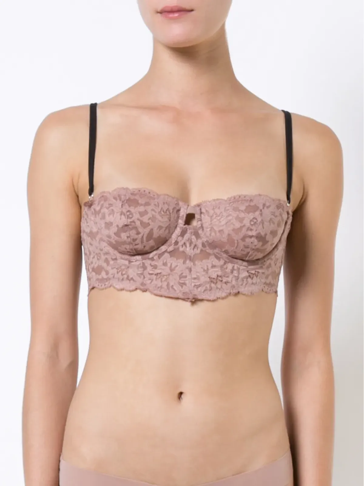 Fleur Du Mal シャーロット レース ロングライン ブラジャー - Neutrals - 画像2