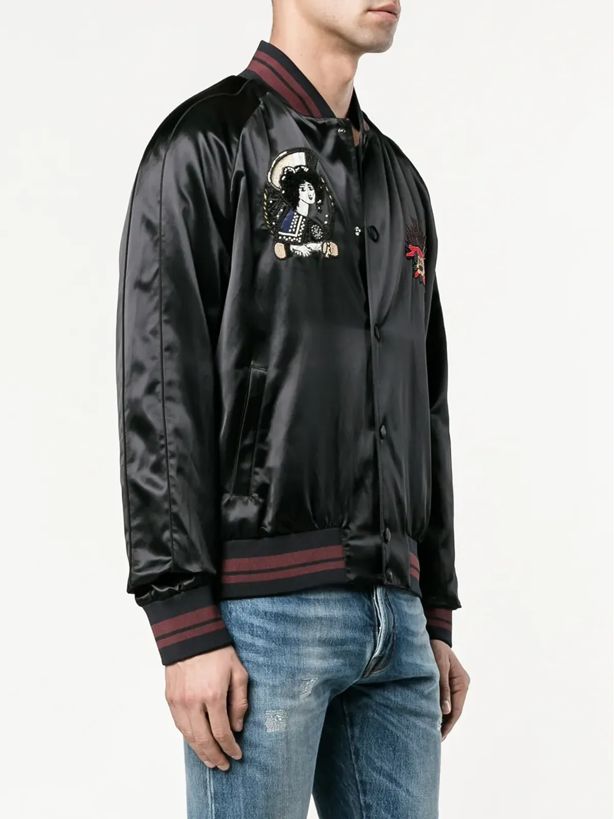 Valentino Garavani エンブロイダードボンバージャケット - ブルー - 画像4