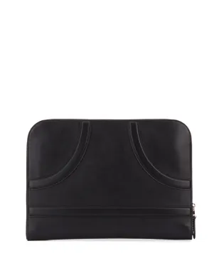 Alexander McQueen ロゴスタンプ レザー クラッチ - ブラック - サムネイル2